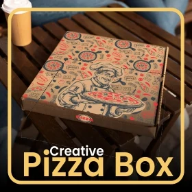 Custom printed pizza boxes by Rakesh Packers